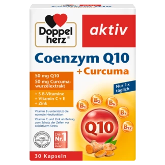 Doppelherz aktiv Coenzym Q10 + Curcuma front view