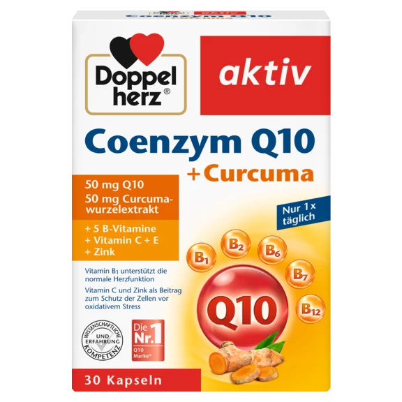 Doppelherz aktiv Coenzym Q10 + Curcuma  front view