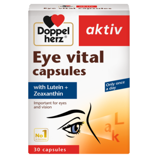 Illustration of the product packaging  Eye Vital capsules front view