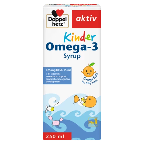 Doppelherz aktiv Kinder Omega-3 Syrup front view