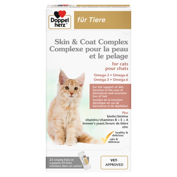 Doppelherz for animals Skin & Coat Complex for cats front view