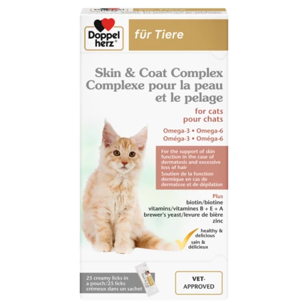 Doppelherz for animals Skin & Coat Complex for cats front view