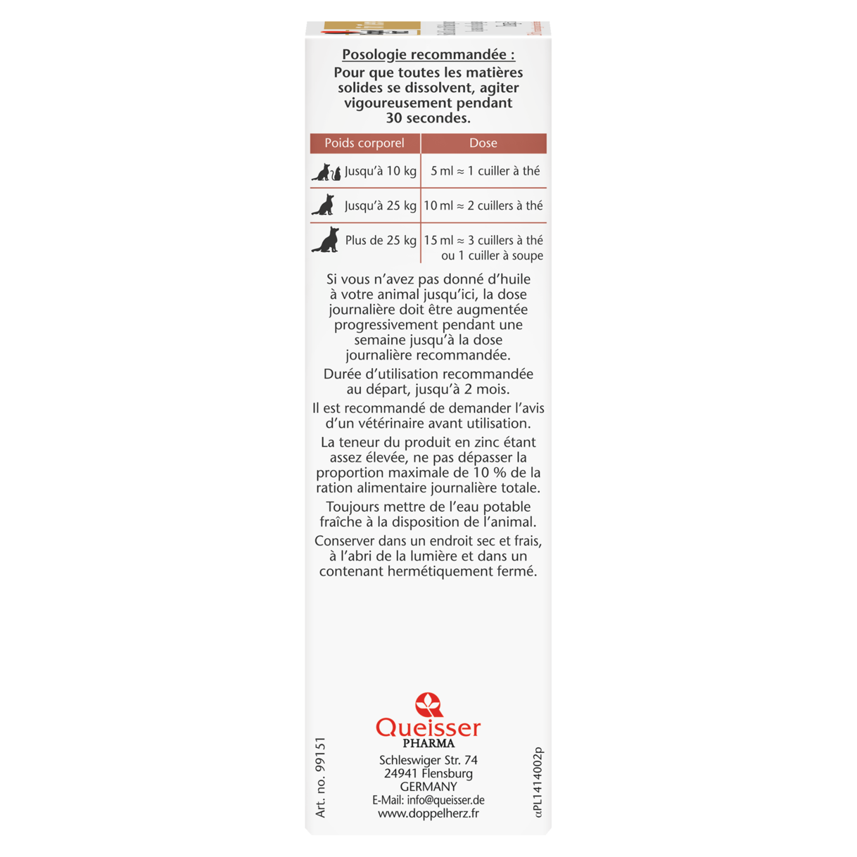 Skin & Coat Oil Omega-3 for cats and dogs