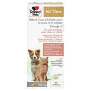 Doppelherz for animals Skin & Coat Oil Omega-3 for cats and dogs front view