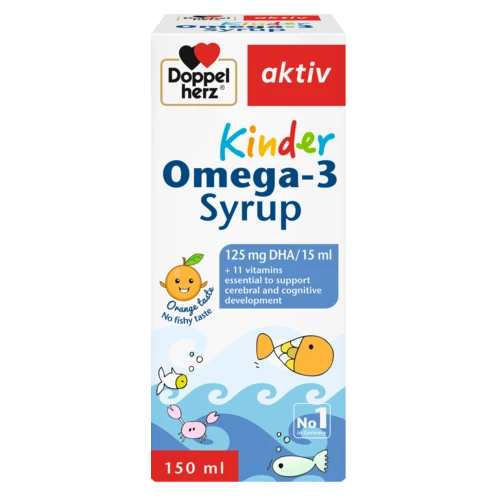 Doppelherz aktiv Kinder Omega-3 Syrup front view