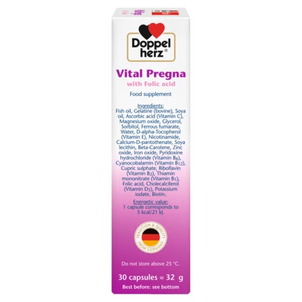 Doppelherz aktiv Vital Pregna side view right