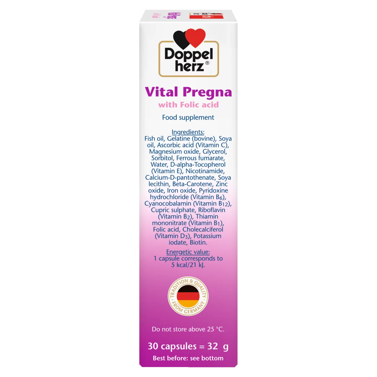 Doppelherz aktiv Vital Pregna side view right