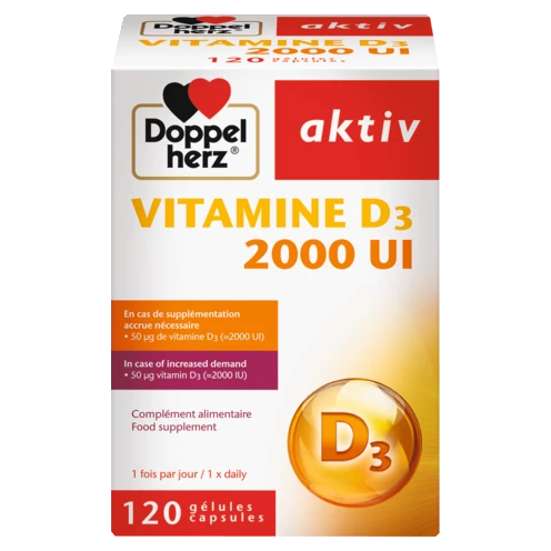 Vitamin D3 2000 IU front view