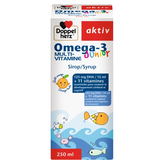 Doppelherz aktiv Omega-3 Junior front view