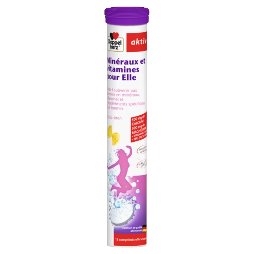 Doppelherz aktiv Minéraux et vitamines pour Elle front view