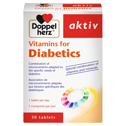 Vitamins for Diabetics front view