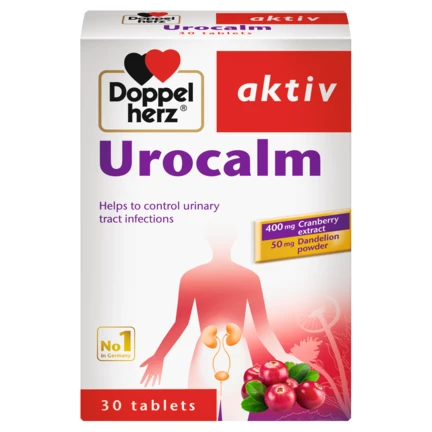 Doppelherz aktiv Urocalm Prednji pogled Retuširani prednji pogled Zadnji pogled Pogled sa leve strane Pogled sa desne strane