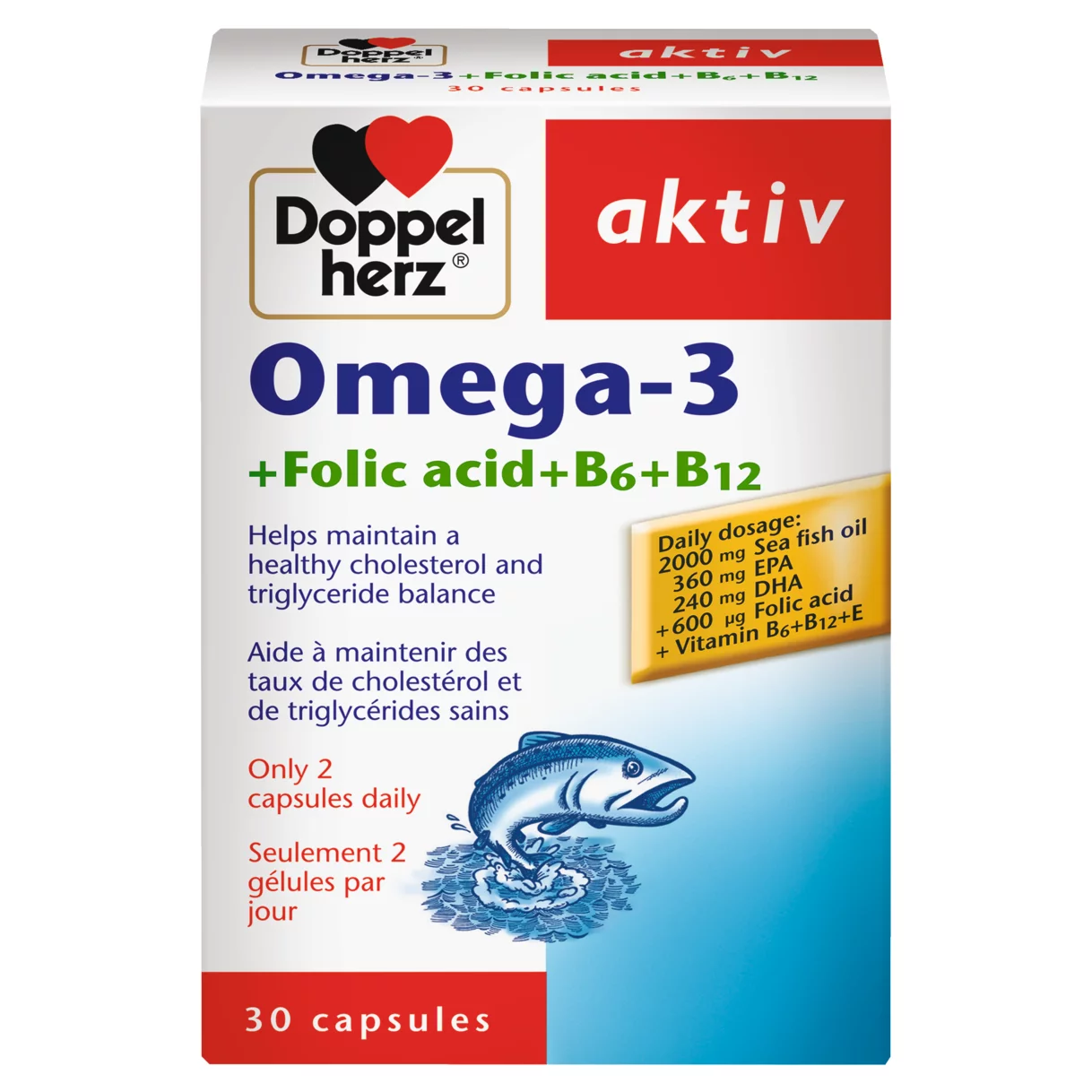 Doppelherz aktiv Omega-3 front view