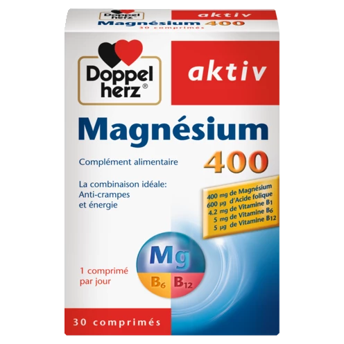 Doppelherz aktiv Magnésium 400 front view
