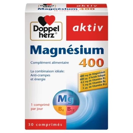 Doppelherz aktiv Magnésium 400 front view