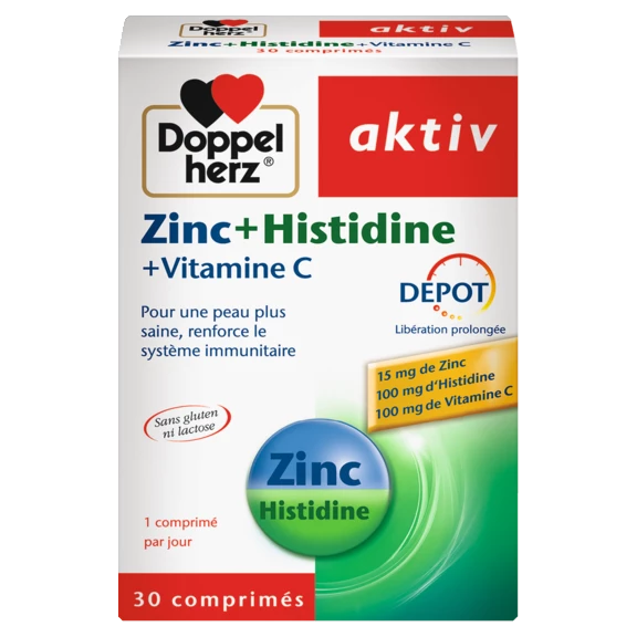 Doppelherz aktiv Zinc + Histidine front view