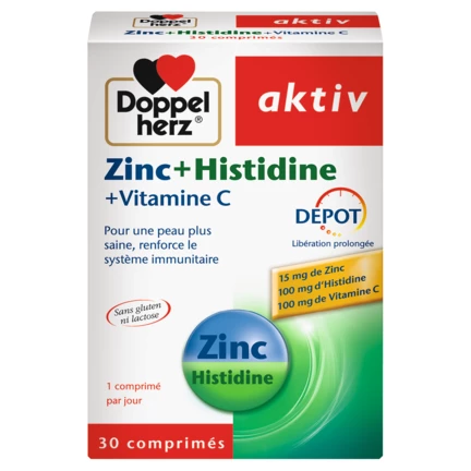 Doppelherz aktiv Zinc + Histidine front view