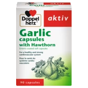 Garlic capsules front view