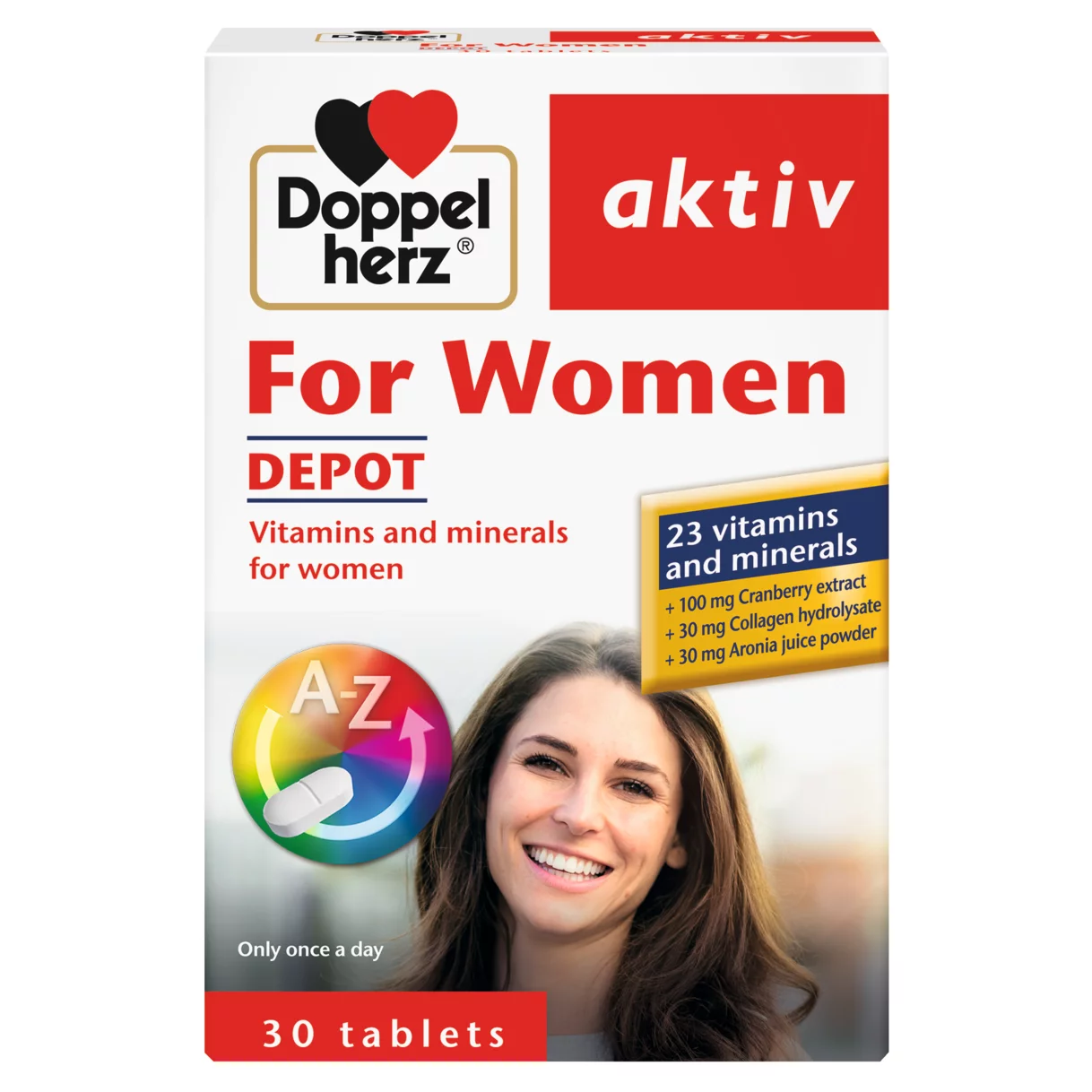 Doppelherz aktiv For Women Depot front view