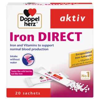 Doppelherz aktiv Iron DIRECT front view