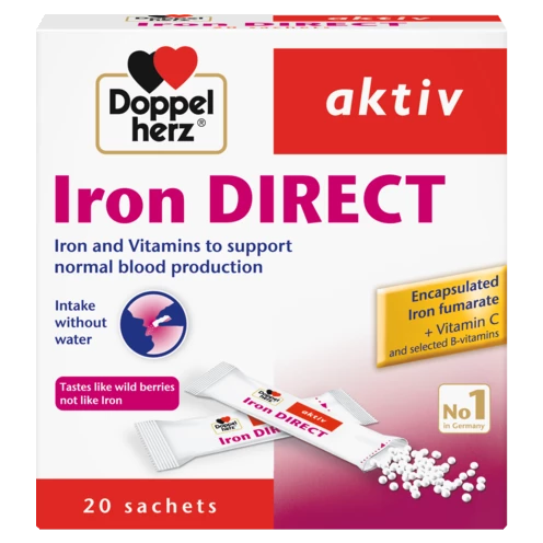 Doppelherz aktiv Iron DIRECT front view